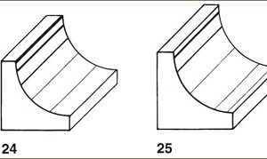 Angolari in legno con lavorazione semplice