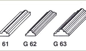 Coprigiunte in legno  Modelli : G 64, G 65, G 66, G 67