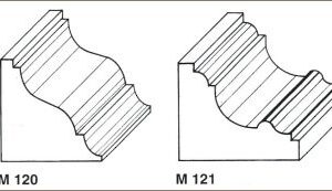 Profilo in legno per finitura Modelli: M 120, M 121