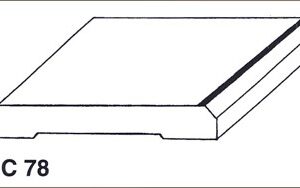 Coprifilo per porte in legno liscio smussato ai lati .Presenta delle smussature ai lati. Modelli : C 78