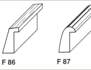 Fermavetri lisci Modelli : F 86, F 87